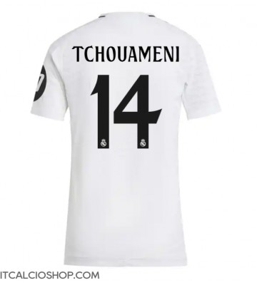 Real Madrid Aurelien Tchouameni #14 Prima Maglia Femmina 2024-25 Manica Corta